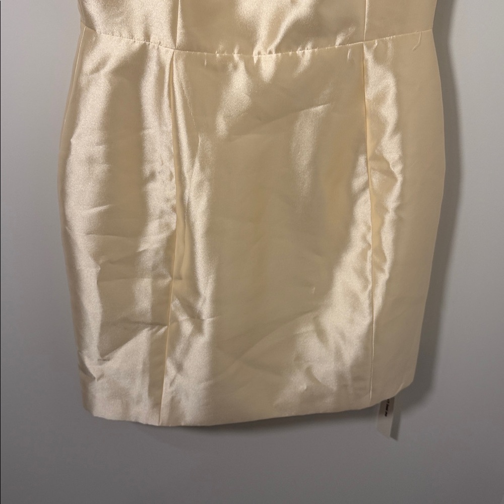 Reformation Cream Square-Neck Mini Dress - Picture 8 of 14